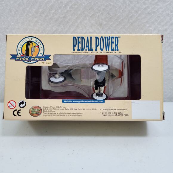 Pedal Power Die Cast Metal 1:10 Scale Airplane 101924-2M3 - Picture 2 of 3